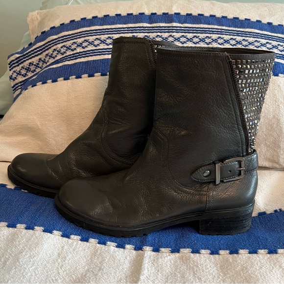 Studded Moto Boots - Picture 1 of 5